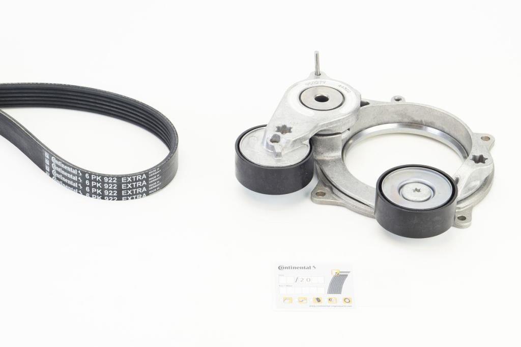 Kit de correias trapezoidais estriadas CONTITECH ref. 6PK922 EXTRA K1